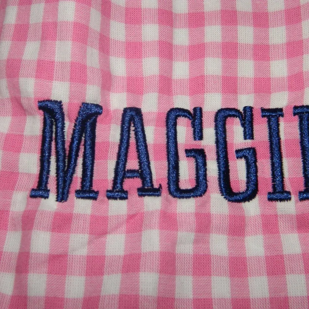 Mark & Graham Gingham Printed Dog Bandana 